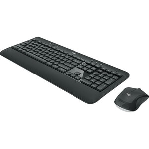 Logitech MK540 Tastatur & Maus - QWERTZ - Schweizerisch - Kabellos, Funk USB, Dunkelgrau - Optische, Kabellos, Funk, USB, 