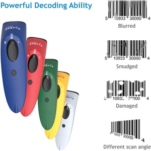 Socket Mobile SocketScan S700 Handheld Barcode Scanner - Wireless Connectivity - Blue - 1D - Imager - Bluetooth