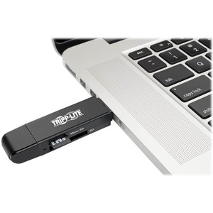 Eaton Tripp Lite Series USB-C Memory Card Reader, 2-in-1 USB-A/USB-C, USB 3.1 Gen 1 - 2-in-1 - SD, SDHC, SDXC, microSD, Du