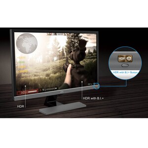 BenQ EL2870U 70,9 cm (27,9 Zoll) 4K UHD WLED Gaming-LCD-Monitor - 16:9 Format - Schwarz, Metallic Grau - 3840 x 2160 Pixel