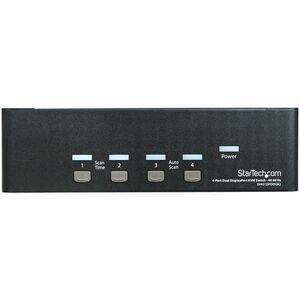 StarTech.com DisplayPort KVM - 4 port - 4K 60Hz - Dual Monitor KVM - DisplayPort Switch - KVM DisplayPort - Desktop KVM Sw