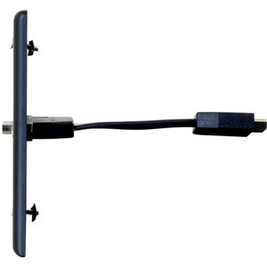 C2G Single Gang Wall Plate with HDMI Pigtail Black - 1-gang - Black - Aluminum, Polyvinyl Chloride (PVC) - 1 x HDMI Port(s)