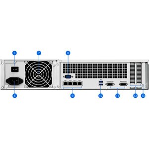 Synology RackStation RS3618XS 12 x Total Bays SAN/NAS Storage System - Intel Xeon D-1521 Quad-core (4 Core) 2.40 GHz - 8 G