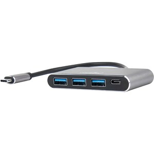 Rocstor Premium USB C Hub - 4 Port USB-C to USB-A (3x) and USB-C (1x) - Bus Powered USB Hub - USB Type-C Hub - Port Expand