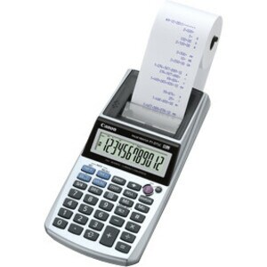 Canon P1-DTSC Printing Calculator - Ink Roller - Purple Print - 2 lps - Low Battery Indicator, Durable, Non-slip Rubber Pa