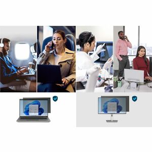 Kensington 3H Polyethylene Terephthalate (PET) Anti-glare Privacy Screen Filter - For 35.6 cm (14") Widescreen LCD Noteboo