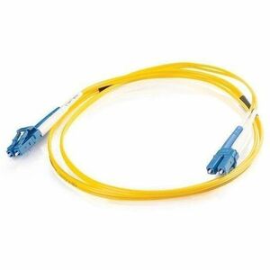 C2G 32.8ft (10m) LC-LC 9/125 OS2 Duplex Single-Mode PVC Fiber Optic Cable - Yellow - 32.81 ft Fiber Optic Network Cable fo