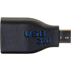 C2G USB 3.0 (USB 3.1 Gen 1) USB-C® to USB-A Adapter Converter M/F - Black - 1x USB 3.0 Type A - Female - 1x USB 3.0 Type C