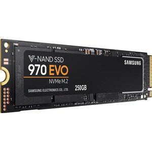 Samsung 970 EVO MZ-V7E250BW 250 GB Solid State Drive - M.2 2280 Internal - PCI Express (PCI Express 3.0 x4) - 3400 MB/s Ma