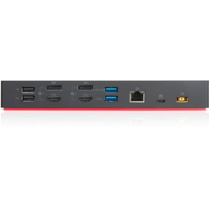 Lenovo Docking Station - for Notebook - USB Type C - 3840 x 2160 - 6 x USB Ports - 2 x USB 2.0 - USB Type-C - 2 x HDMI Por