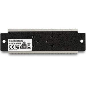 StarTech.com 4 Port USB 2.0 Hub - Metal Industrial USB Hub (USB-A to 4x USB-A) - Mountable, ESD/Surge Protection - Extende