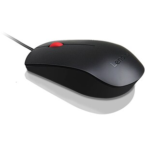 Lenovo Essential Maus - USB - Optisch - 3 Taste(n) - Schwarz - 1 - Kabel - 1600 dpi Auflösung - Scroll-Rad - Symmetrisch