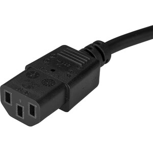 StarTech.com 6ft (2m) Computer Power Cord, Right Angle NEMA 5-15P to C13, 10A 125V, 18AWG, Replacement AC Power Cord, Moni