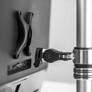 AF-M-P short arm mount - small footprint - monitors to 8kg (17.6lb) flat and 5.5kg (12lb) curved, ~34" - simple & elegant 