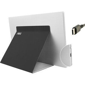 AOC I1601FWUX 16" Class Full HD Monitor LCD - 16:9 - Prata - 39,6 cm (15,6") Viewable - LED Backlight - 1920 x 1080 - 262.