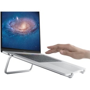 Rain Design mBar Laptop Stand - Silver - See better. Touch better. mBar raises and tilts your MacBook, makes viewing, typi