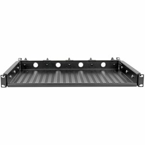 Eaton Tripp Lite Series SmartRack Cantilevered Steel Rack Shelf - 1U, Vented, Integrated Cable Rings, 14.2 in. Deep, Holds