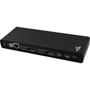 USB-C Universal-Dockingstation mit Stromversorgung, 4K-Dual-Monitor, HDMI-DisplayPort und Displaylink, bis zu 65 W - 6 x U