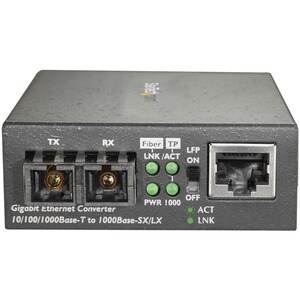StarTech.com Transceiver/Media Converter - TAA Compliant - 2 Port(s) - 1 x Network (RJ-45) - 1 x SC - Duplex SC Port - Twi