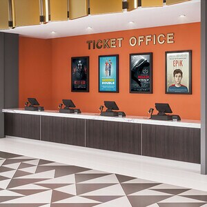 Chief Impact On-Wall Kiosk - Portrait 55" Black - Wall Mountable