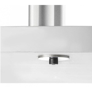 AF-AT-P swing arm on post - monitors to 32" - 8kg (17.6lb) flat, 5.5kg (12lb) curved - POLISHED Silver