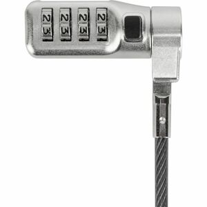 Targus DEFCON 3-in-1 Universal Resettable Combo Cable Lock - 6.5 ft (1.98 m) Cable - Resettable - 4-digit - Combination Lo