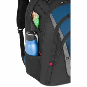 Wenger IBEX 27316060 Carrying Case (Backpack) for 17" Notebook - Blue, Gray, Black - Shock Absorbing Shoulder Strap, Drop 