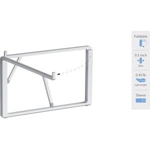 Regen Design mBar Pro + Plus faltbarer Laptop-Ständer - Silber
