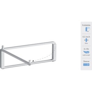 Rain Design mBar pro Notebook-Halter - 76,2 mm x 243,8 mm x 248,9 mm x - Anodisiertes Aluminium - 1 - Silber