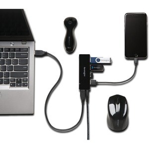 Kensington USB-Hub - USB - Extern - 4 Total USB Port(s) - 4 USB 3.0 Port(s)