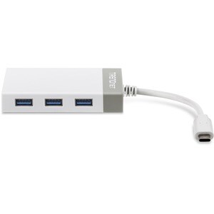 TRENDnet USB-C to Ethernet Gigabit Adapter, TUC-ETGH3, USB-C Hub with RJ-45 Gigabit, Windows and Mac Compatible, 3 x USB 3