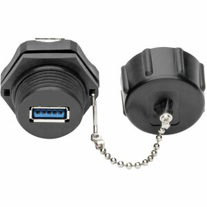 Eaton Tripp Lite Series USB 3.0 Coupler, SuperSpeed, 3.0/3.1, Industrial - USB-A F/F, Shielded, IP68, Dust Cap, TAA - 1 x 