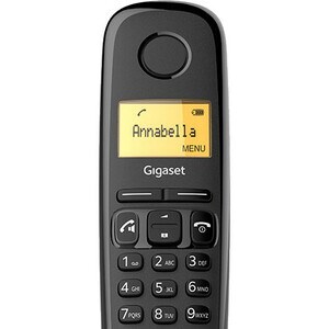 Gigaset A270 DECT Cordless Phone - Black - Cordless - Corded - 1 x Phone Line - 1 x Handset - 1 Simultaneous Calls - Speak