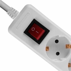 LINDY Steckdosenleiste - Schuko - 3 x Schuko - 1,40 m Kabel - 250 V AC Voltage - 3,50 kW - Extern - Weiß