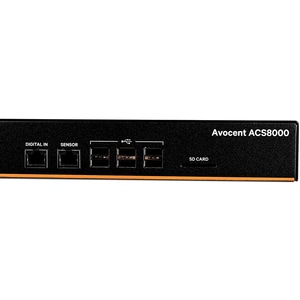 Périphérique de serveur Vertiv AVOCENT ACS ACS8016SAC-404 - 1 Go - DDR3 SDRAM - Paire torsadée, Fibre Optique - 2 x Réseau