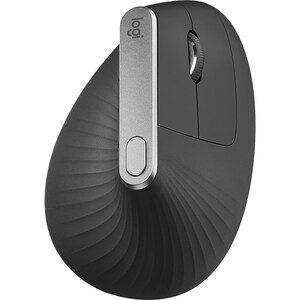 Logitech MX Vertical Rato - Bluetooth/Radiofrequência - USB Tipo C - Ótico - 4 Taste(n) - 4 Programmable Button(s) - Preto