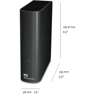 Disque dur Bureau WD Elements WDBWLG0100HBK - 3.5" Externe - 10 To - Noir - USB 3.0 Type A