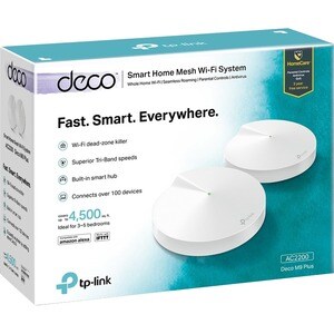 TP-Link Deco M9 Plus IEEE 802.11ac 2,15 Gbit/s Drahtloser Access Point - 5 GHz, 2,40 GHz - 8 x Interne Antenne(n) - 2 x Ne