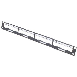 APC by Schneider Electric Cable Organizer - Black - 1 Pack Pack - Panel - 1U Rack Height