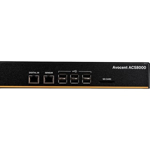 AVOCENT ACS ACS8008DAC-404 Device Server - 1 GB - DDR3 SDRAM - Verdrilltes, Glasfaserleitung - 2 x Netzwerk (RJ-45) - 8 x 