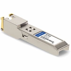 AddOn SFP (mini-GBIC) - 1 x RJ-45 10/100/1000Base-TX LAN - 1 - TAA Compliant - For Data Networking - Twisted PairGigabit E
