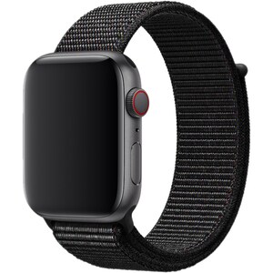 Apple 44mm Black Sport Loop - Regular - Adjustable - Regular - Black - Woven Nylon