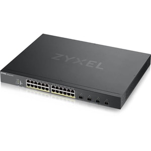 ZYXEL 24-port GbE Smart Managed Switch with 4 SFP+ Uplink - 24 Ports - Manageable - 2 Layer Supported - Modular - 24.60 W 