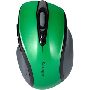 Kensington Pro Fit Mid-Size Wireless Mouse - Emerald Green - Optical - Wireless - Radio Frequency - 2.40 GHz - Emerald Gre