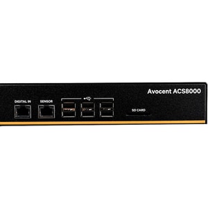 Vertiv AVOCENT ACS ACS8032SAC-404 Device Server - 1 GB - DDR3 SDRAM - Twisted Pair, Optical Fiber - 2 x Network (RJ-45) - 