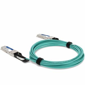 AddOn 5 m Fibre Optic Network Cable - 1.0 - TAA Compliant - Cable for Network Device - First End: 1 x QSFP+ Network - Seco