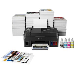 Canon PIXMA G4511 Sem fios Impressora multi-funcional de jato de tinta - Cor - Copiadora/Fax/Impressora/Scanner - 4800 x 1