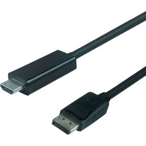 VisionTek DisplayPort to HDMI 2M Active Cable (M/M) - DisplayPort to HDMI Active Cable - DP to HDMI Cable 2 Meter 6.6 Ft M