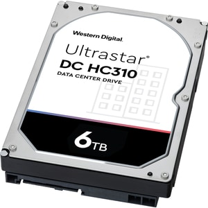 Western Digital Ultrastar DC HC310 HUS726T6TAL4205 6 TB Hard Drive - 3.5" Internal - SAS (12Gb/s SAS) - Server Device Supp