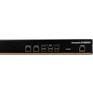 Vertiv AVOCENT ACS ACS8032MDDC-400 Device Server - 1 GB - DDR3 SDRAM - Twisted Pair, Optical Fiber - 2 x Network (RJ-45) -